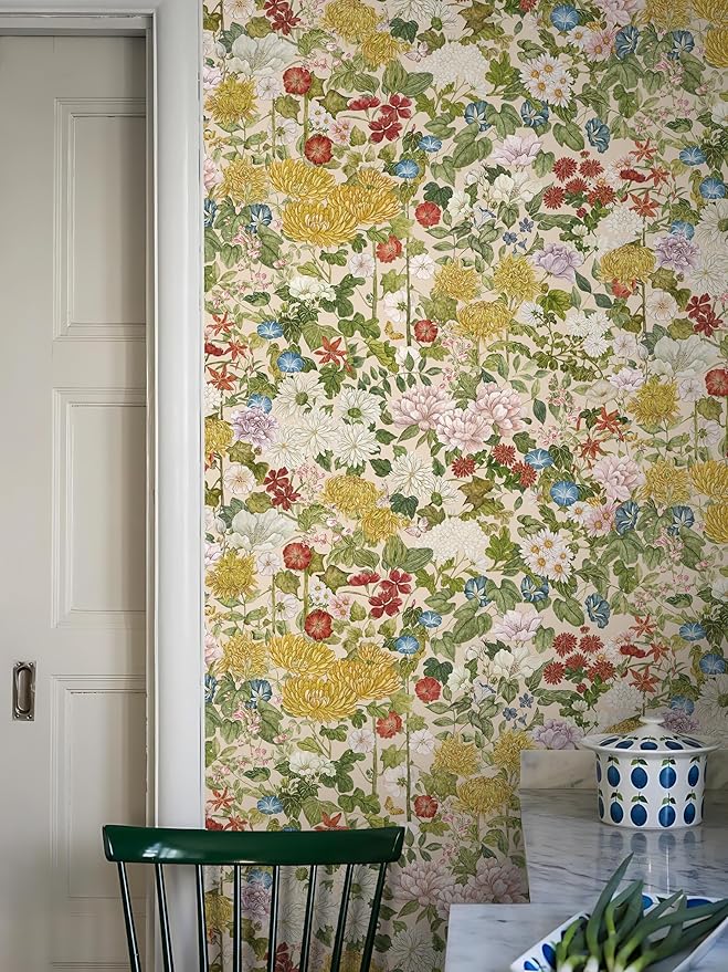 Floral Wallpaper Peel and Stick Boho Wall Paper Removable Waterproof - Image 5