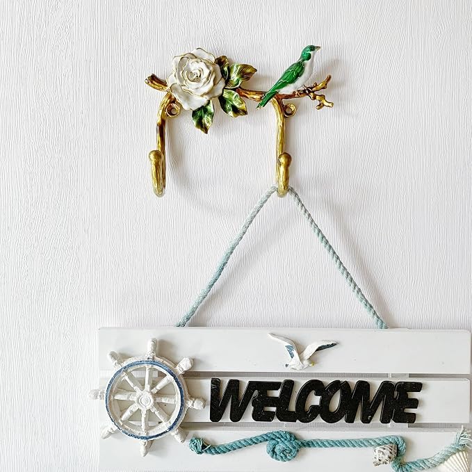 Vintage Bird Shaped Decorative Wall Hook Rack Hanger - Image 4
