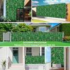 Grooy Artificial Hedge Grass Wall, Boxwood Panels 20"x20", UV Protected Privacy - Image 7