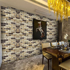 10-Pack 52 Sq.Ft 3D Wall Panels Peel and Stick 3D Faux Brick Wallpaper Peel and - Image 3
