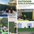 Artificial Boxwood Roll Panels: 60"x138" UV-Anti Faux Hedge Privacy Screen - Image 7