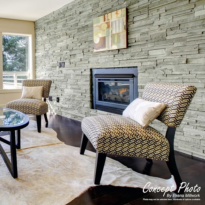 Ekena Millwork 49"W x 25 1/2"H x 1 1/4"D Acadia Ledge Stacked Stone, StoneWall - Image 15