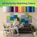 Acoustic Panels 12-Pack Soundproof Wall Panels 12"x12"x0.4" Decorative Sound - Image 4