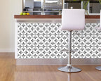 FLFK Wallpaper Border Black and White Patterns Peel and Stick Wall Border Self - Image 6