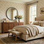 Antok 20 Inch Round Mirror for Wall, Round Bathroom Mirror, Circle Wall Mirrors - Image 4