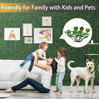 Luyue 6PCS 20”×20” Boxwood Panels, Artificial Grass Wall Panels Fake Greenery - Image 3