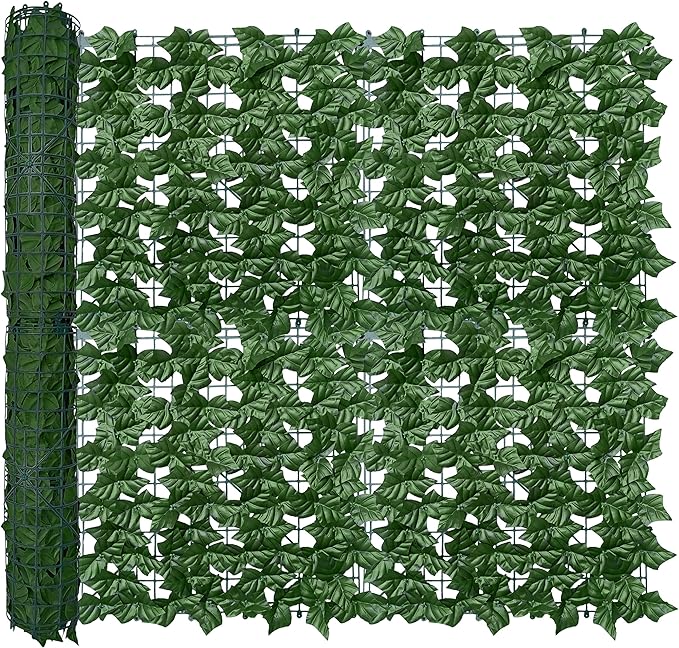ODTORY Artificial Ivy Privacy Fence Wall Screen, 40X160 in UV-Anti Faux by ODTORYHOME