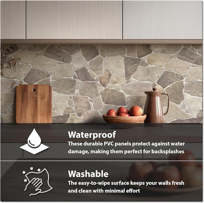 CONCORD WALLCOVERINGS ™ 10 Pack 3D Faux Brick Wall Panels, Lightweight 38.7" x - Image 4