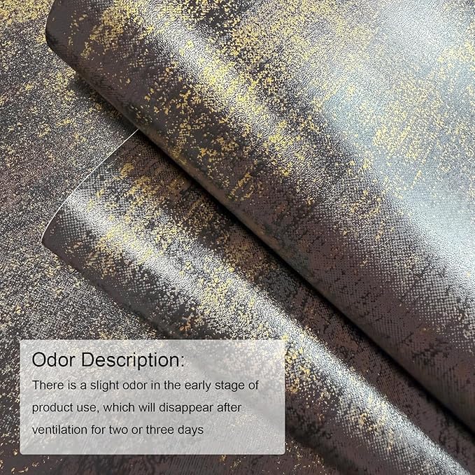 JiffDiff Vintage Metallic Peel and Stick Wallpaper Industrial Metallic Concrete - Image 5