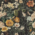 Livebor Floral Peel and Stick Wallpaper Black Floral Contact Paper 16.9"x118.1" by LiveborDirectWallpaper