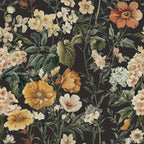 Livebor Floral Peel and Stick Wallpaper Black Floral Contact Paper 16.9"x118.1" by LiveborDirectWallpaper