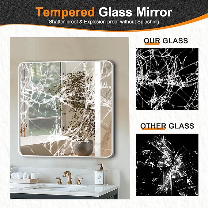 Delma Bathroom Vanity Mirror, High-Definition Bathroom Mirror, Versatile - Image 5