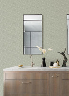 NuWallpaper Sage Poplin Peel and Stick Wallpaper - Image 2