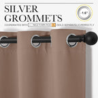 NICETOWN Small Window Kitchen Blackout Curtains, Thermal Insulated Solid - Image 3
