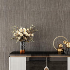VEELIKE Truffle Brown Grasscloth Peel and Stick Wallpaper Faux Woven Grasscloth - Image 5