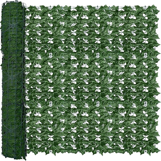 ODTORY Artificial Fence Privacy Screen: 5FT x 50FT UV-Anti Faux Greenery by ODTORYHOME