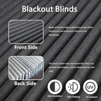 Window Blinds Cordless Blackout No Drill Cut to Size Clip On Stick On Self - Image 5