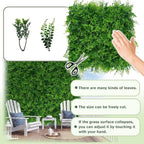 Greenery Faux Grass Wall Backdrop 60"x128" UV-Anti Artificial Green Boxwood - Image 3