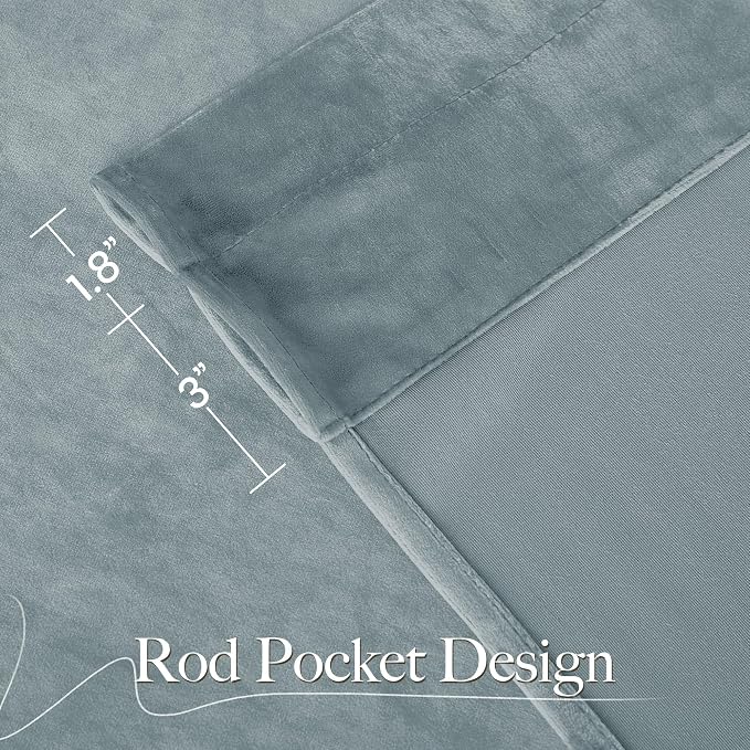 NICETOWN Velvet Curtains 84" Length - Image 7