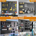 Peg Board, Includes 4 Pack Black Peg Board Panels - Image 7