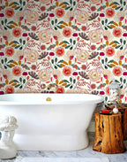 Wallpaper Peel and Stick Floral Wall Paper Removable Waterproof - Image 7