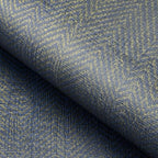 FunStick 24"x394" Removable Gold Dark Blue Textured Wallpaper Peel and Stick by FunStick