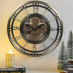 CLXEAST 28 Inch Large Moving Gear Wall Clock - Image 2