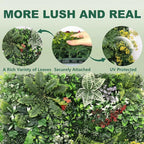 Artificial Grass Wall Panels, UV-Anti Fake Greenery Plant Boxwood Panels - Image 6