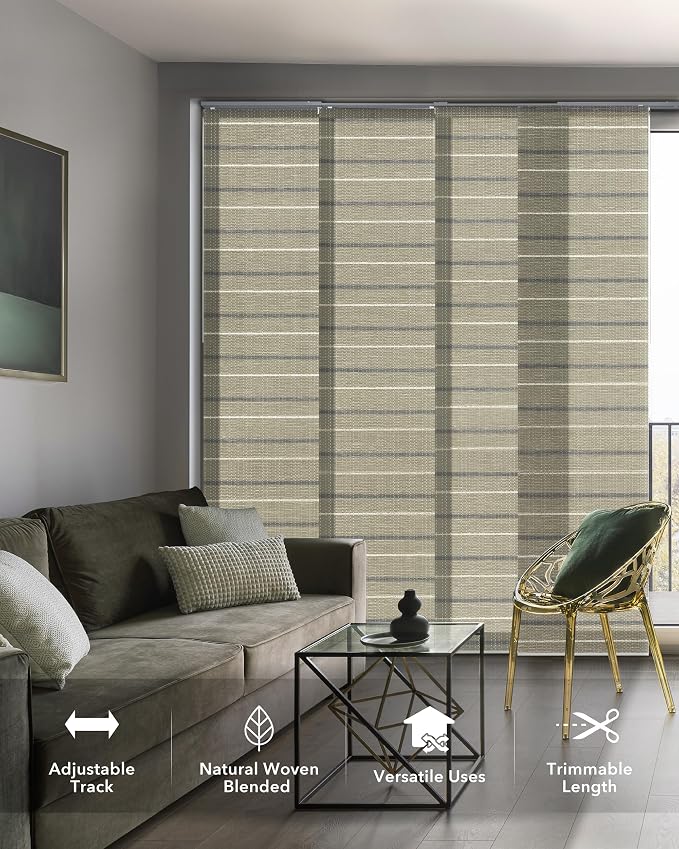 GoDear Design Adjustable Sliding Panel Track Blinds - Image 2