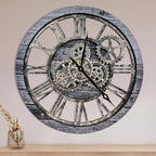 The B-Style Large Wall Clock 24 inch Moving Gear Wall Clock Oversized Vintage by TheB-StyleTB