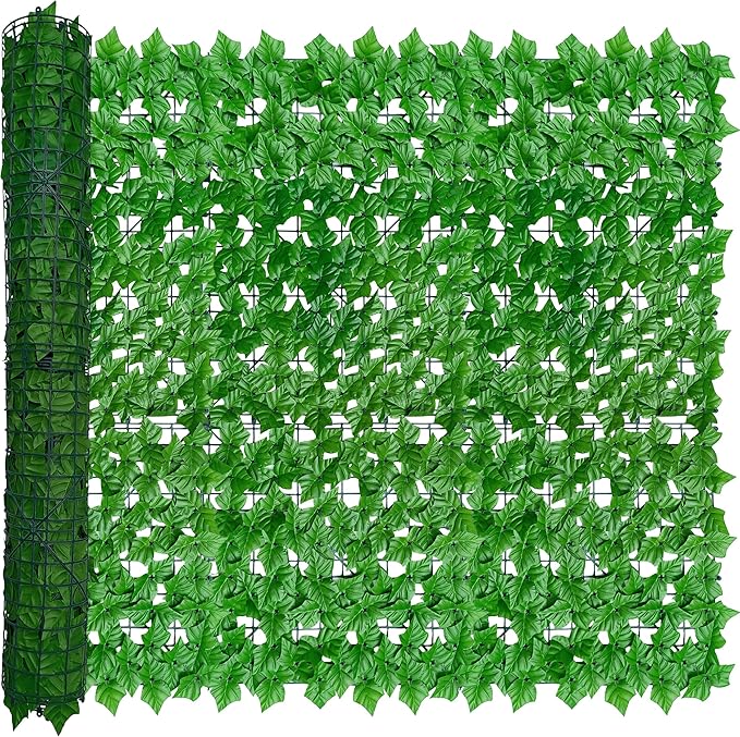 ODTORY Artificial Ivy Privacy Fence Wall Screen: 48X120 in UV-Anti Faux by ODTORYHOME