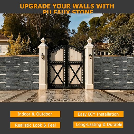 ROOMTEC 6-Packs Faux Stone Wall Covering Panels - Image 8