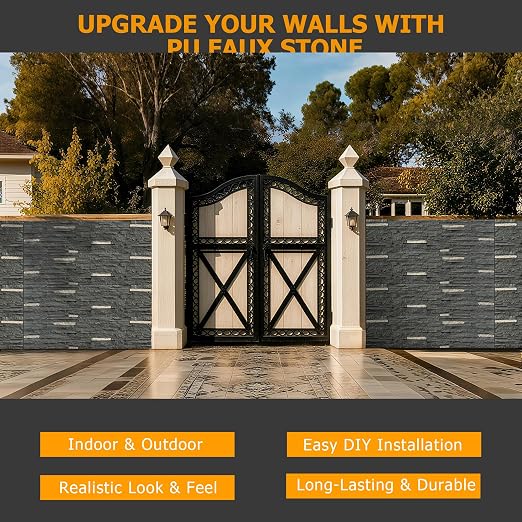 ROOMTEC 1-Pack Faux Stone Wall Covering Panels - Image 8