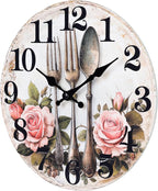 Kitchen Wall Clock, Vintage Floral Wall Clocks - Image 5
