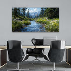 Canvas Wall Art Decor Green Nature Wall Art Prints Artwork - Image 3