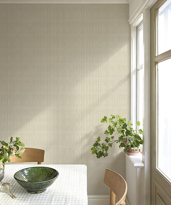 MelunMer Grasscloth Peel and Stick Wallpaper 17.3"x197", Contact Paper - Image 5
