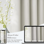 NICETOWN Natural Room Darkening Curtains 84 inches Long - Image 5