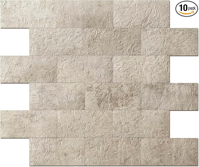 Art3d 10-Pack Peel and Stick Wall Tile by Art3d