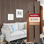 Avana Acoustic Wood Wall Panels – 93.2x11.25 Inch Panels – Fits 94x12 Layout – by AvanaHome