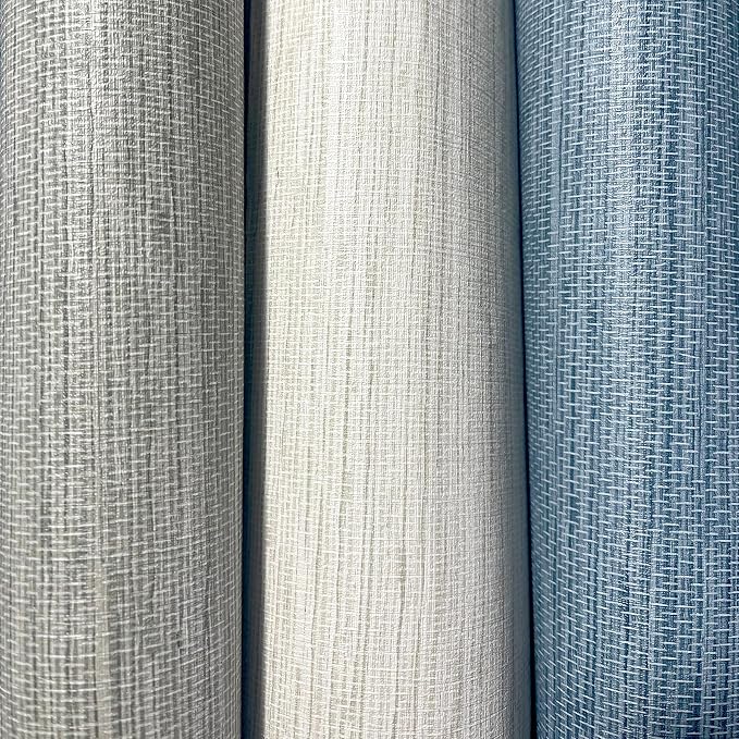 JiffDiff Grasscloth Wallpaper Peel and Stick Cream Grassweave Peel & Stick - Image 8
