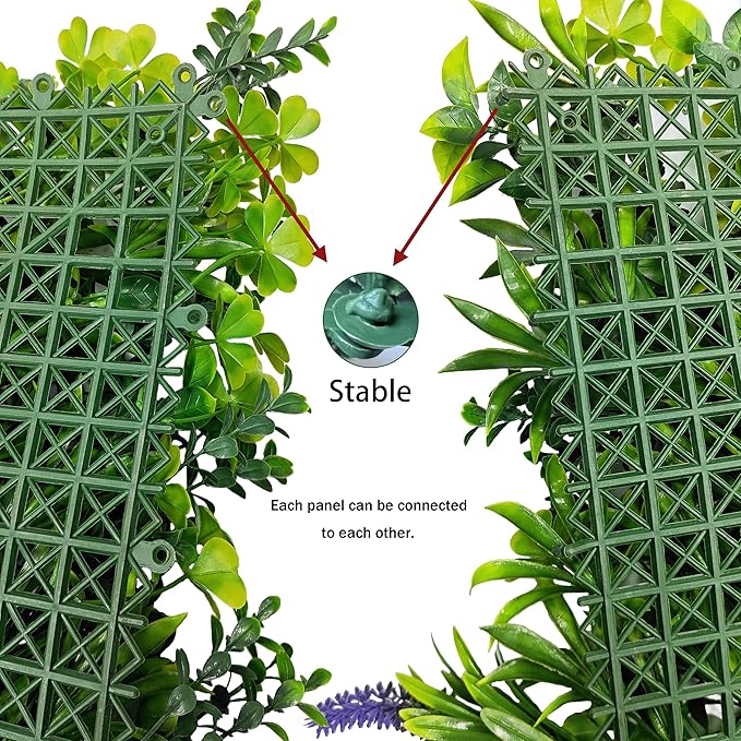 ODTORY Artificial Greenery Wall Roll: 40X120IN UV-Anti Ivy Privacy Fence Wall - Image 4