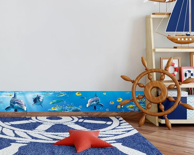 FLFK Peel and Stick Wallpaper Border Wall Decals - Image 6