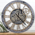 The B-Style Large Wall Clock 24 inch Moving Gear Wall Clock Oversized Vintage by TheB-StyleTB