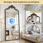 71"x32" Bronze Arched Full Length Mirror - Image 6