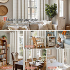 Lajode Linen Blackout Curtains 63 Inches Long - Image 4