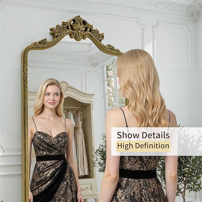 71"x32"Arched Full Length Floor Mirror, Full Body Mirrors - Image 2