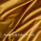 NICETOWN Yellow Velvet Curtains 90 inch Long - Image 6