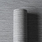 Grasscloth Textured Wallpaper Gray Peel and Stick 24inX393in Fabric Wall Paper - Image 3