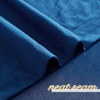 NICETOWN Blue Velvet Curtain Panels 84 inch Long, Luxury Rod Pocket Window - Image 7