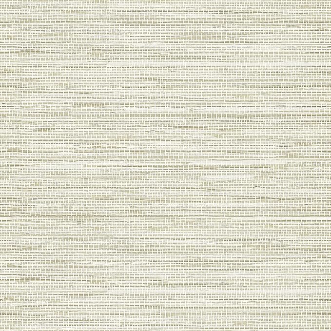 Simon&Siff Cream Textured Grasscloth Peel and Stick Wallpaper 17.7"x394" - Image 5
